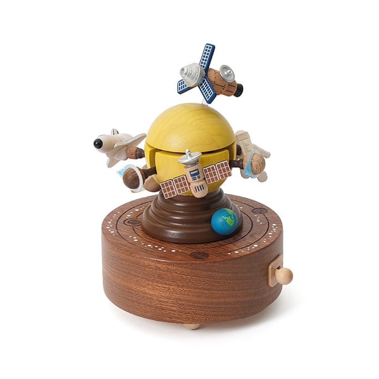 Carillon musicale in legno Space Exploration