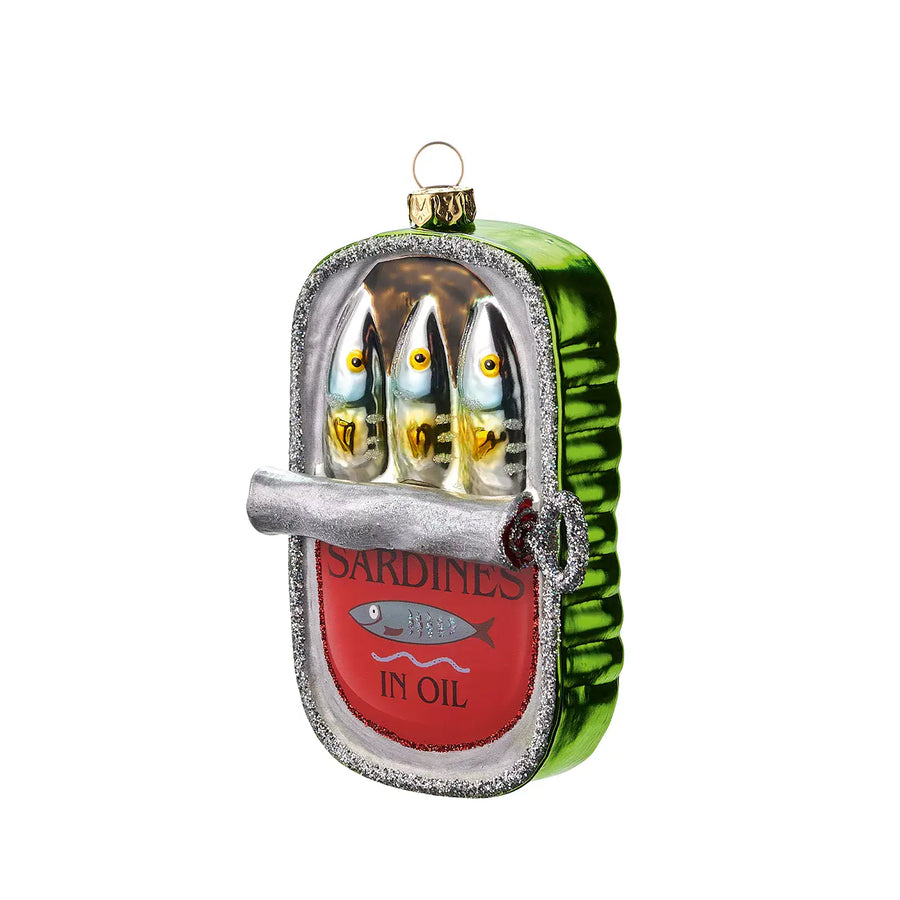 Decorazione in vetro Green Sardines