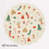 Piatto grande Riutilizzabile Jolly Christmas