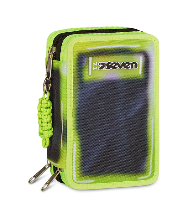 Astuccio Scuola 3 zip Shadow of Color Green