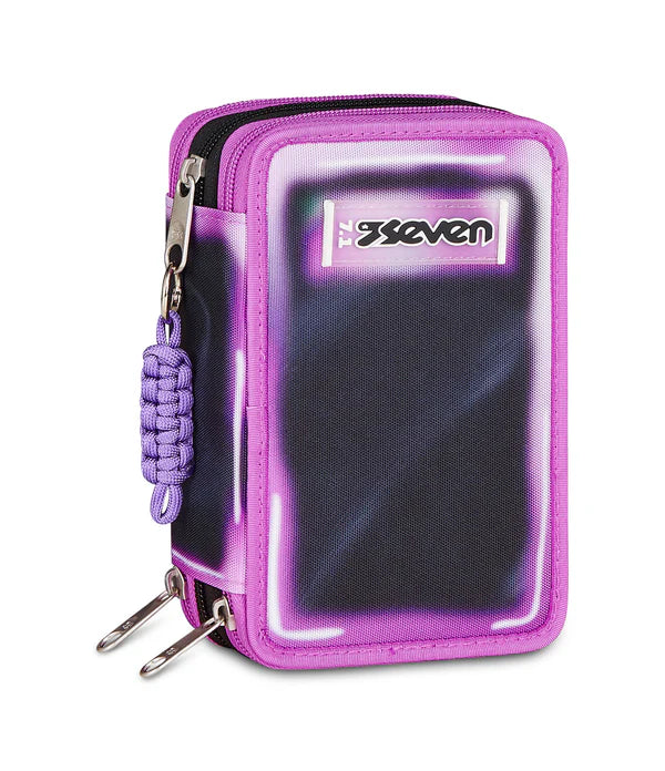 Astuccio Scuola 3 zip Shadow of Color Pink