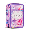 Astuccio Scuola 3 zip Glowcat - La Sibilla