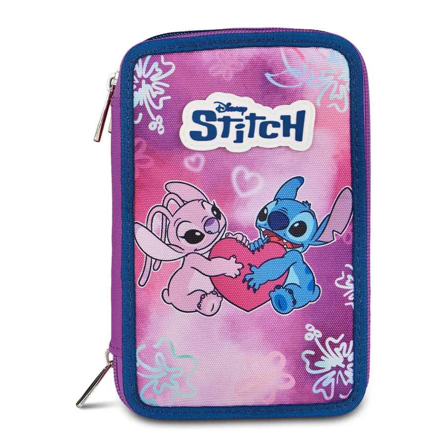 Astuccio Scuola 3 zip Lilo & Stitch