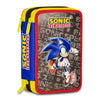 Astuccio Scuola 3 zip Sonic The Hedgehog
