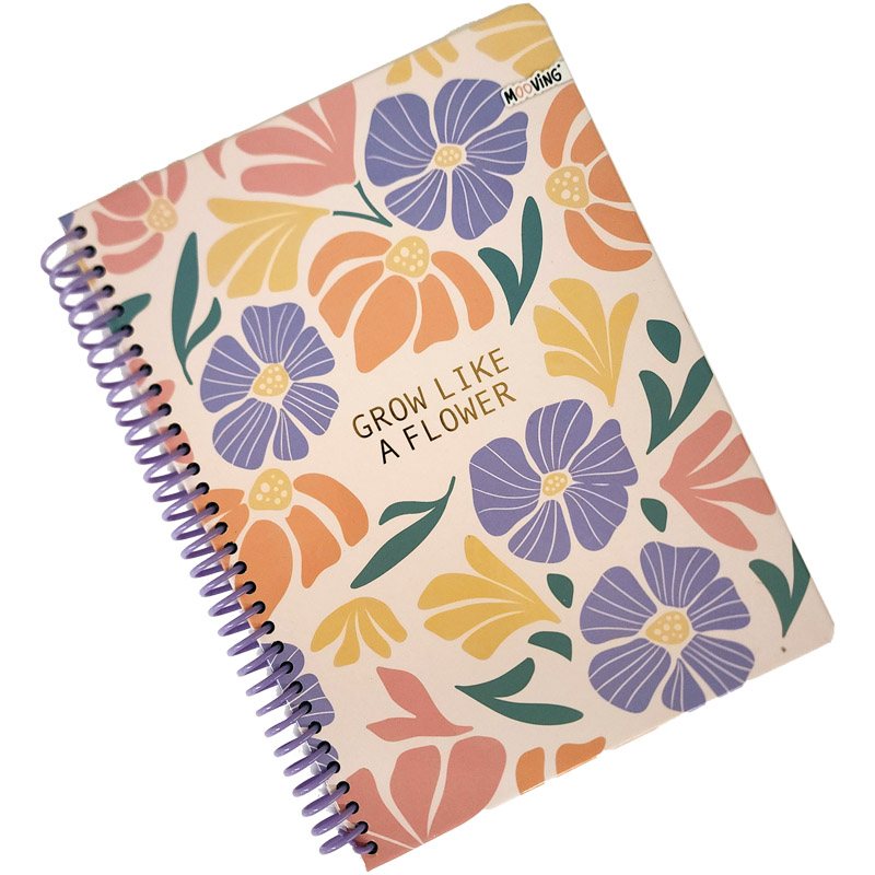 Quaderno Spiralato L Flowers Mooving - La Sibilla