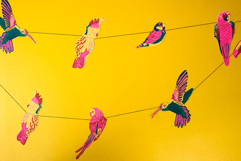 Ghirlanda di carta Tropical Birds East and Press - La Sibilla