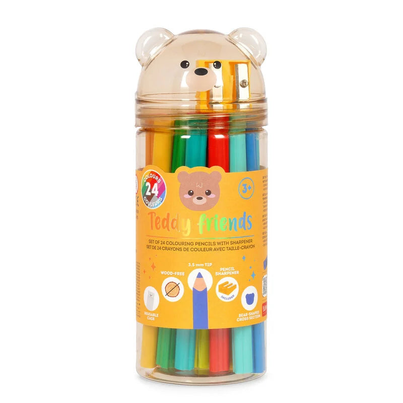 Set da 24 matite colorate Teddy Frineds - Legami - La Sibilla