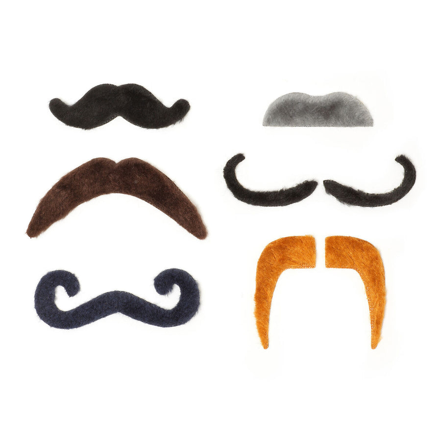 Set di 6 Baffi Finti Autoadesivi - Hot Mou-Stache - Legami - La Sibilla