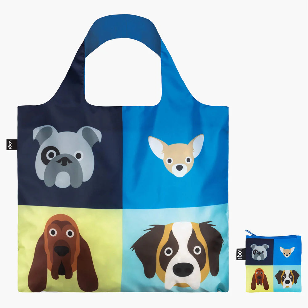 Shopper pieghevole Dogs Stephen Cheetham X LOQI - La Sibilla