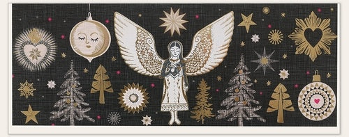 Biglietto Doppio Long Xmas Angel - Artebene - La Sibilla