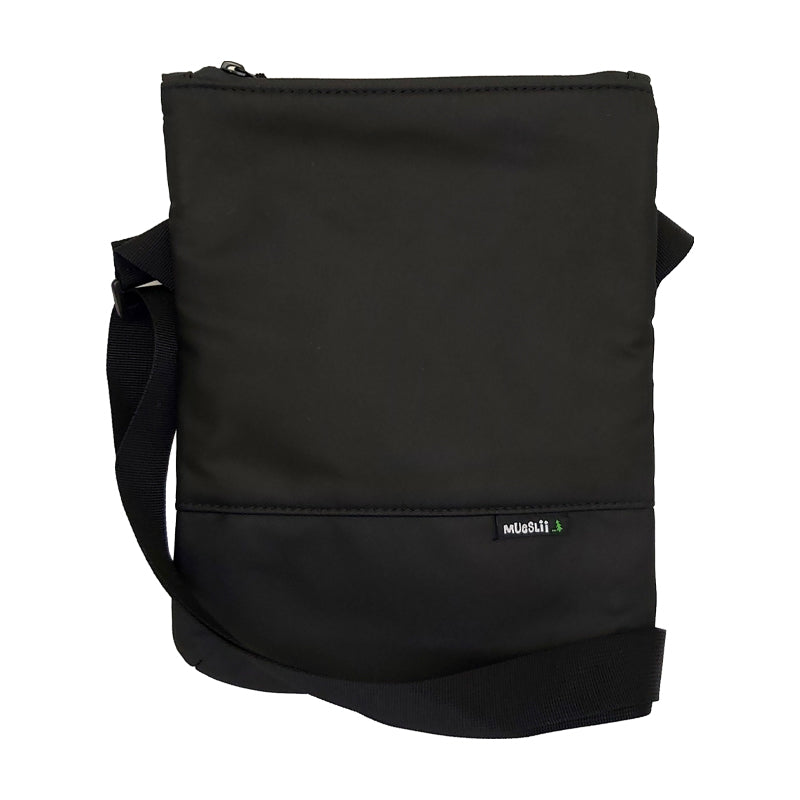Tracolla Minimal Crossbody Mueslii - Coal - La Sibilla