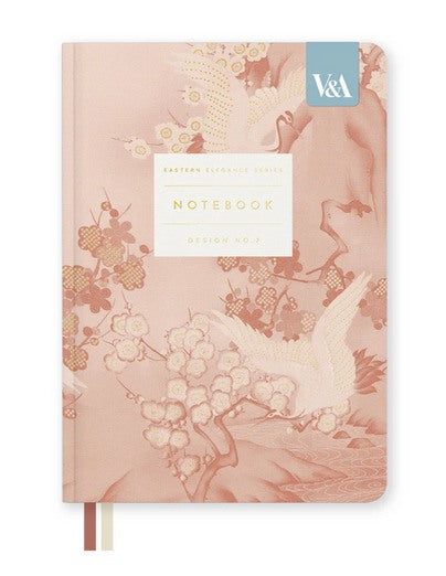 Notebook B6 Cranes and Blossom - La Sibilla