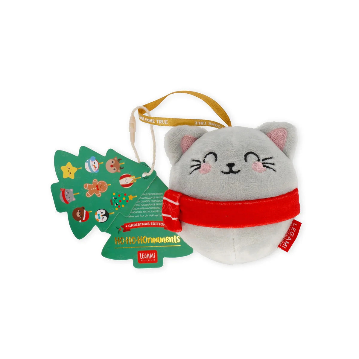 Decorazione Natalizia Peluche HO-HO-Hornaments Kitty - La Sibilla