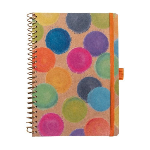 Taccuino Spiralato A5 Kraft Circles - La Sibilla