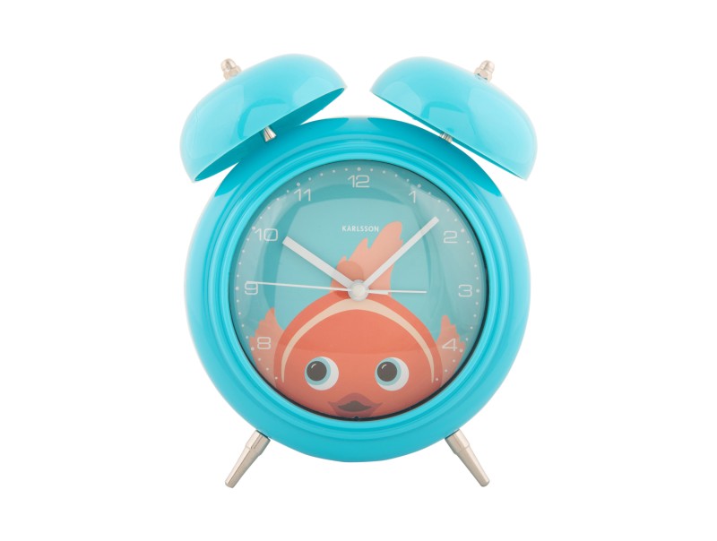 Orologio sveglia Peekaboo Fish - Present Time - La Sibilla