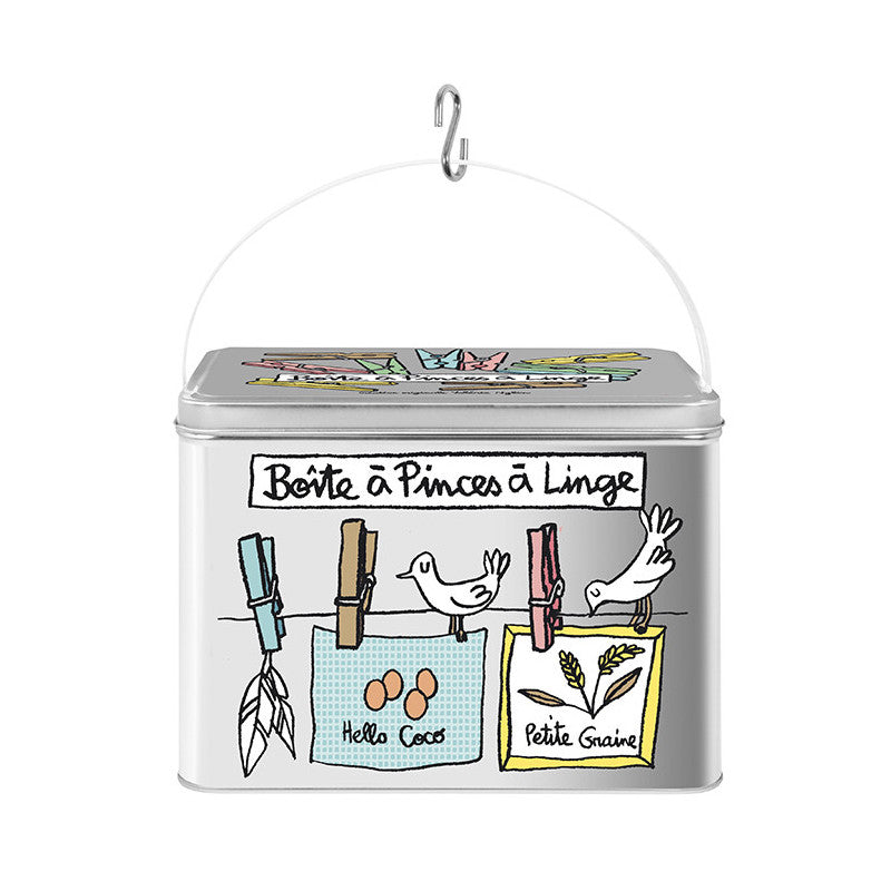 Scatola di Latta per mollette - Derriere La Porte - La Sibilla