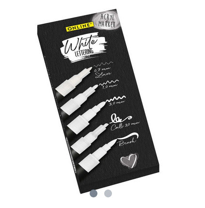 Set da 5 Pennarelli Bianchi - Online - La Sibilla