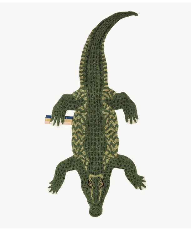 Tappeto Coolio the Crocodile Large - Doing Goods - La Sibilla