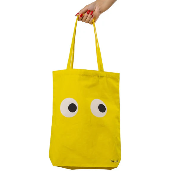 Shopper Tote "Ojos Amarillo" Fisura - La Sibilla
