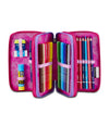 Astuccio Scuola 3 zip Draft Heart - Seven - La Sibilla
