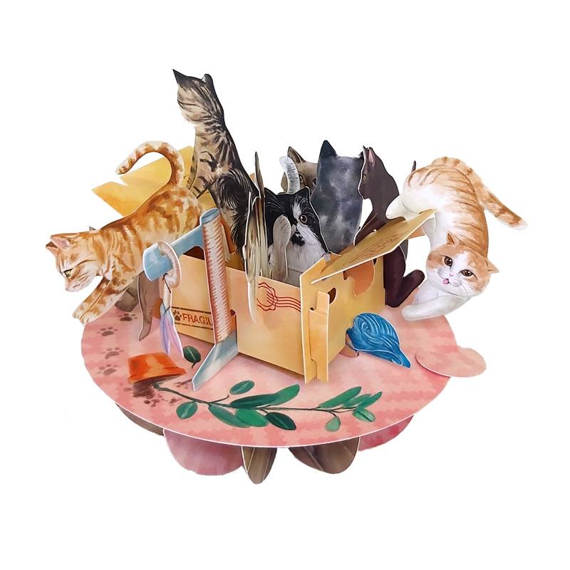 Biglietti Pirouettes Santoro Cat Box - La Sibilla