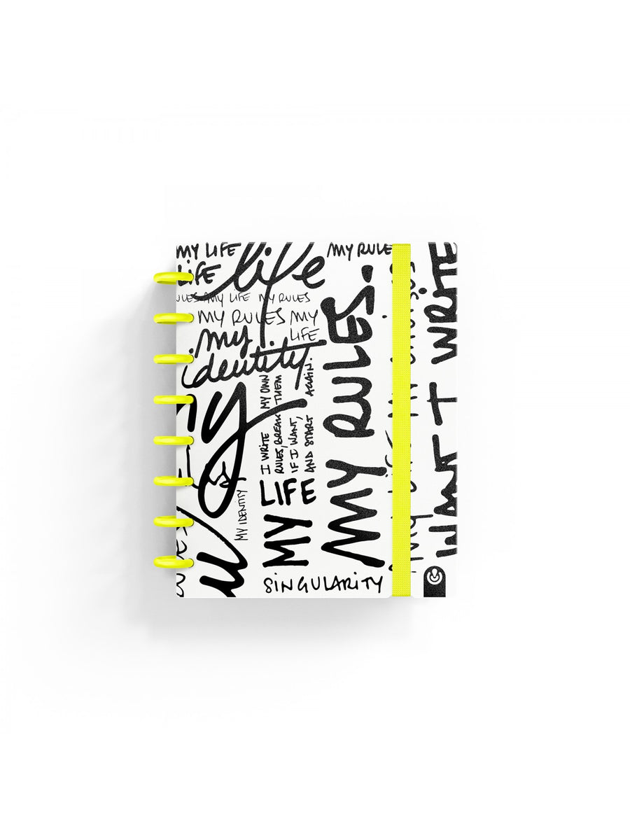 Notebook Ingeniox A5 Grid My Life Yellow - La Sibilla