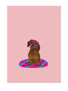 Biglietto Cartolina Yay Cards Dackel Herzchenbrille - La Sibilla