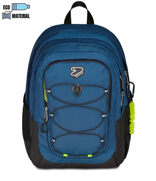 Zaino Scuola Tech Line Blue - La Sibilla