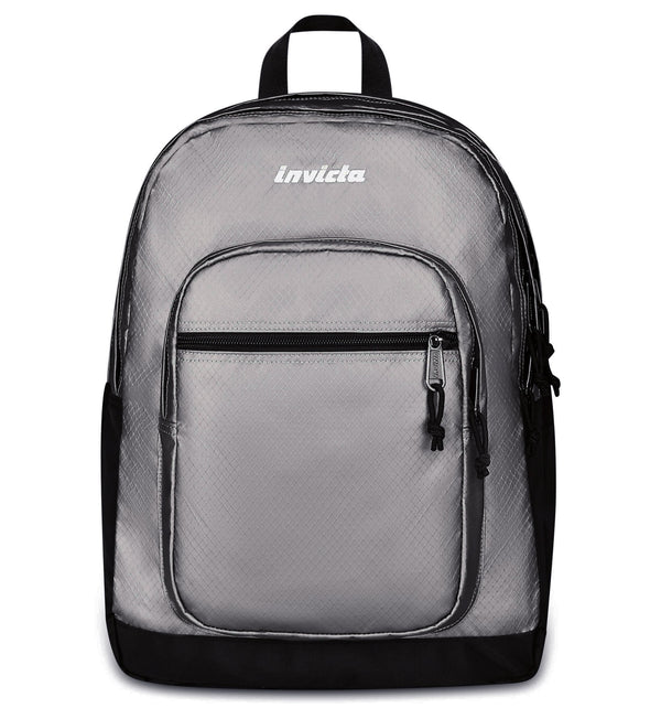 Zaino Scuola Jelek Metallic Grey - Invicta - La Sibilla