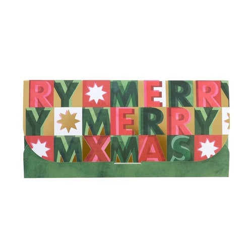 Biglietto Porta Denaro Merry Xmas - Artebene - La Sibilla