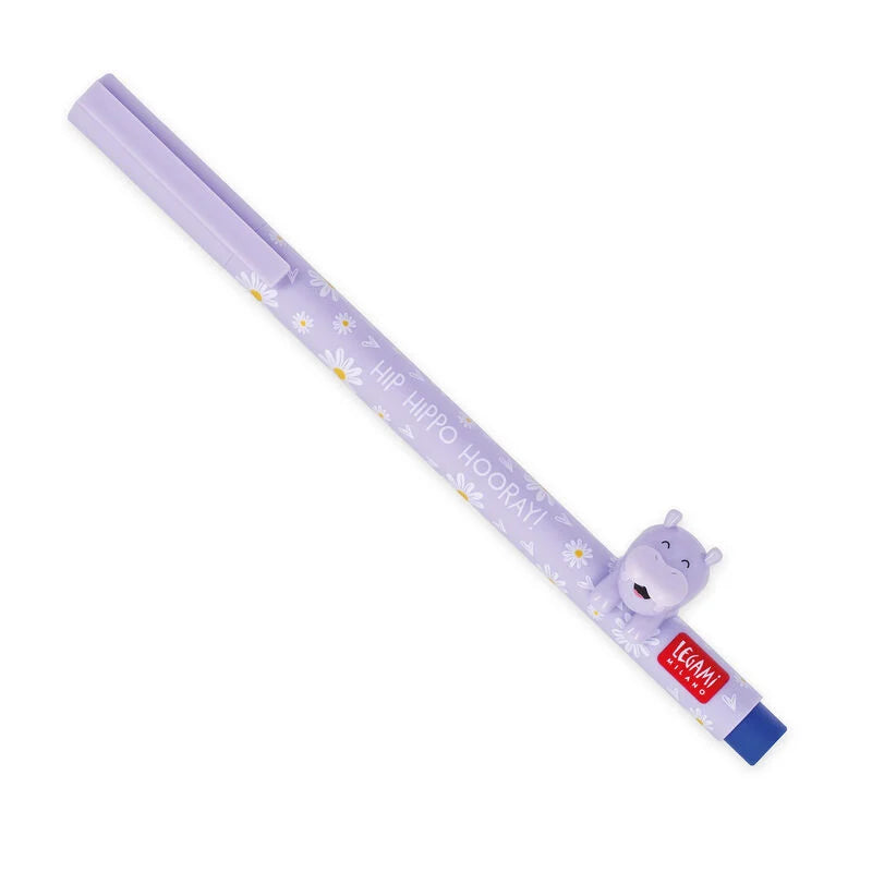 Penna Gel Lovely Friends Hippo - Legami - La Sibilla