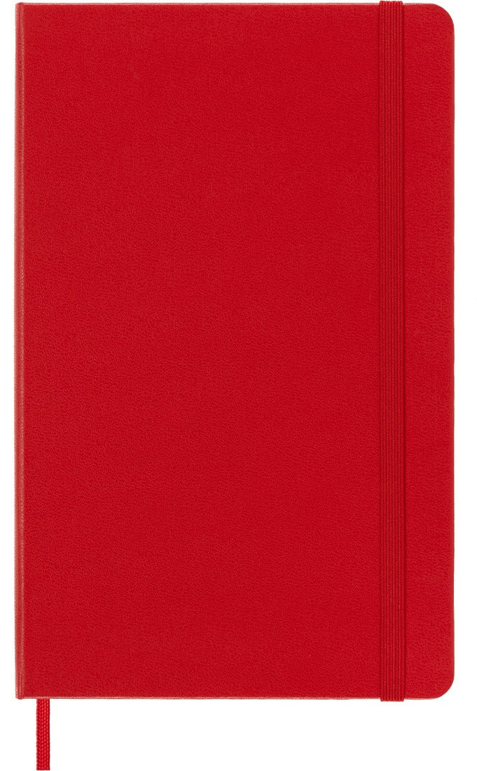 Taccuino Classic Large Quadretti Copertina Rigida Rossa Moleskine - La Sibilla