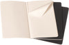 Set da 3 quaderni Cahier Quadretti Large Nero Moleskine - La Sibilla