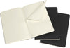 Set da 3 quaderni Cahier Puntinato Large Nero Moleskine - La Sibilla