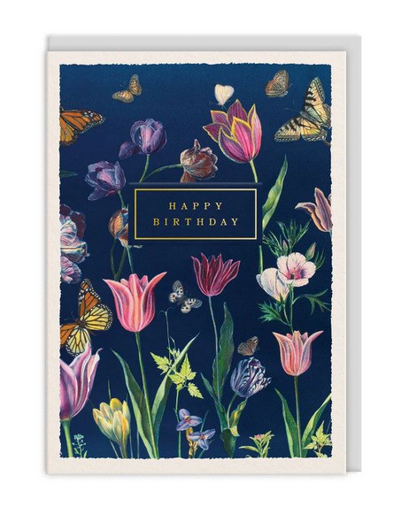 Biglietto Birthday Tulips - La Sibilla