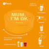Coperchio per bicchiere "Mum I'm Ok" Fisura - La Sibilla