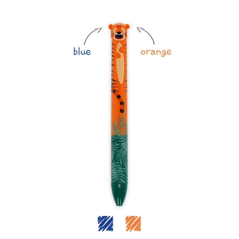 Penna a due colori Click&amp;Clack Tiger - Legami - La Sibilla