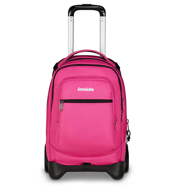 Trolley Scuola Plug Plain Pink - Invicta - La Sibilla