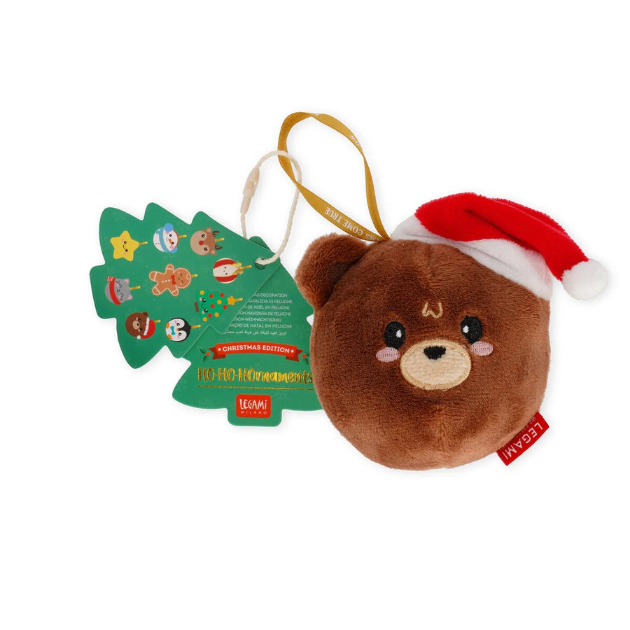 Decorazione Natalizia Peluche HO-HO-Hornaments Teddy - La Sibilla