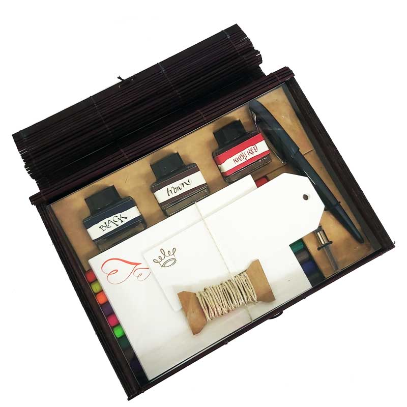 Bamboo Box XL, set da calligrafia - Online - La Sibilla