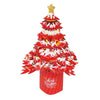Biglietto pop up Florever by Origamo - Xmas Tree Red - La Sibilla