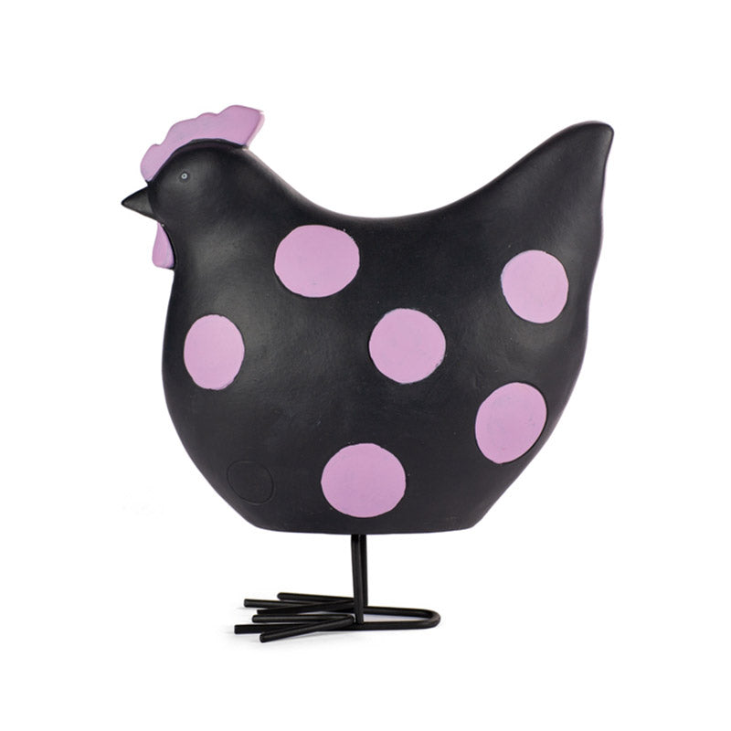 Gallinella decorativa nera Baden - La Sibilla