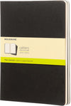 Set da 3 quaderni Cahier Pagine Bianche XL Nero Moleskine - La Sibilla