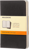 Set da 3 quaderni Cahier Righe Pocket Nero Moleskine - La Sibilla