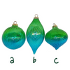 Decorazione per Albero di Natale in vetro verde Goodwill - 3 varianti - La Sibilla