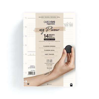 Refill per Planner Ingeniox A5 Classic - Carchivo - La Sibilla