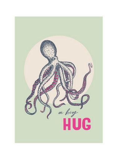 Biglietto Cartolina Yay Cards Octopus Hug - La Sibilla