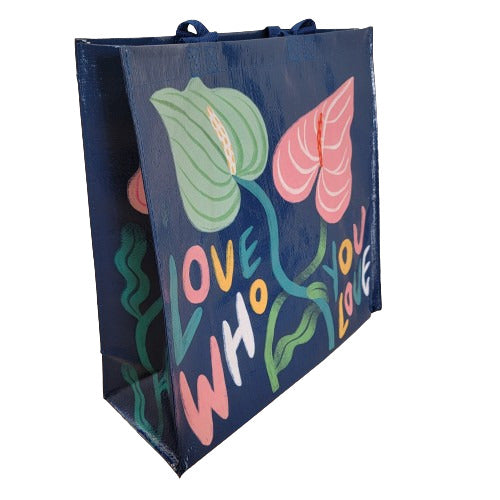 Shopper Flowers - Blue Q - La Sibilla