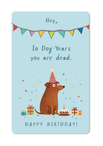 Biglietto Cartolina Lunacard Dog Years - La Sibilla