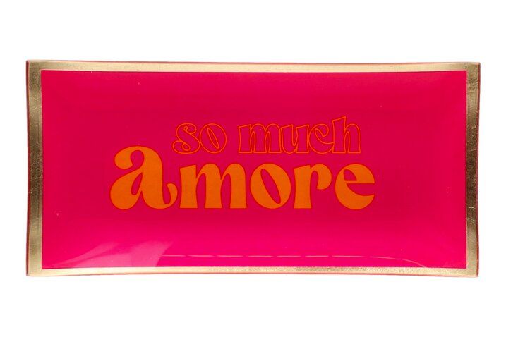 Piatto in vetro Amore Gift Company - La Sibilla